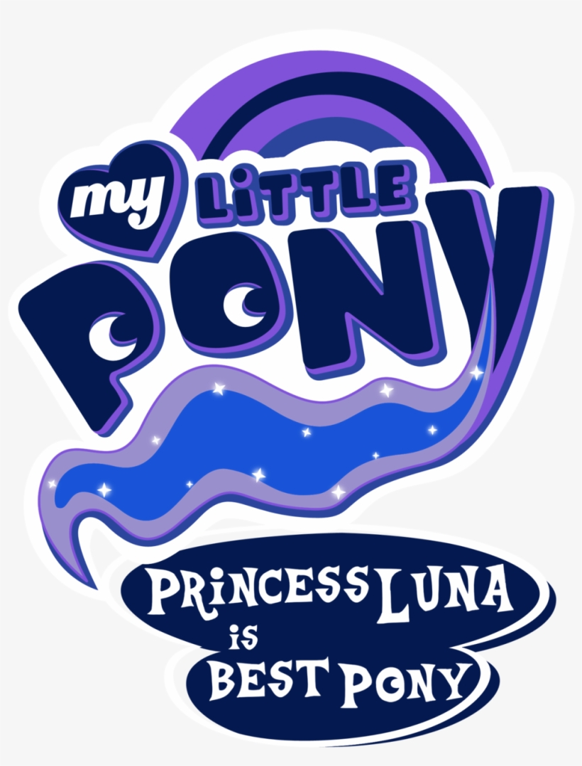 My Little Pony Logo - My Little Pony Luna Is Best Pony, transparent png #499999