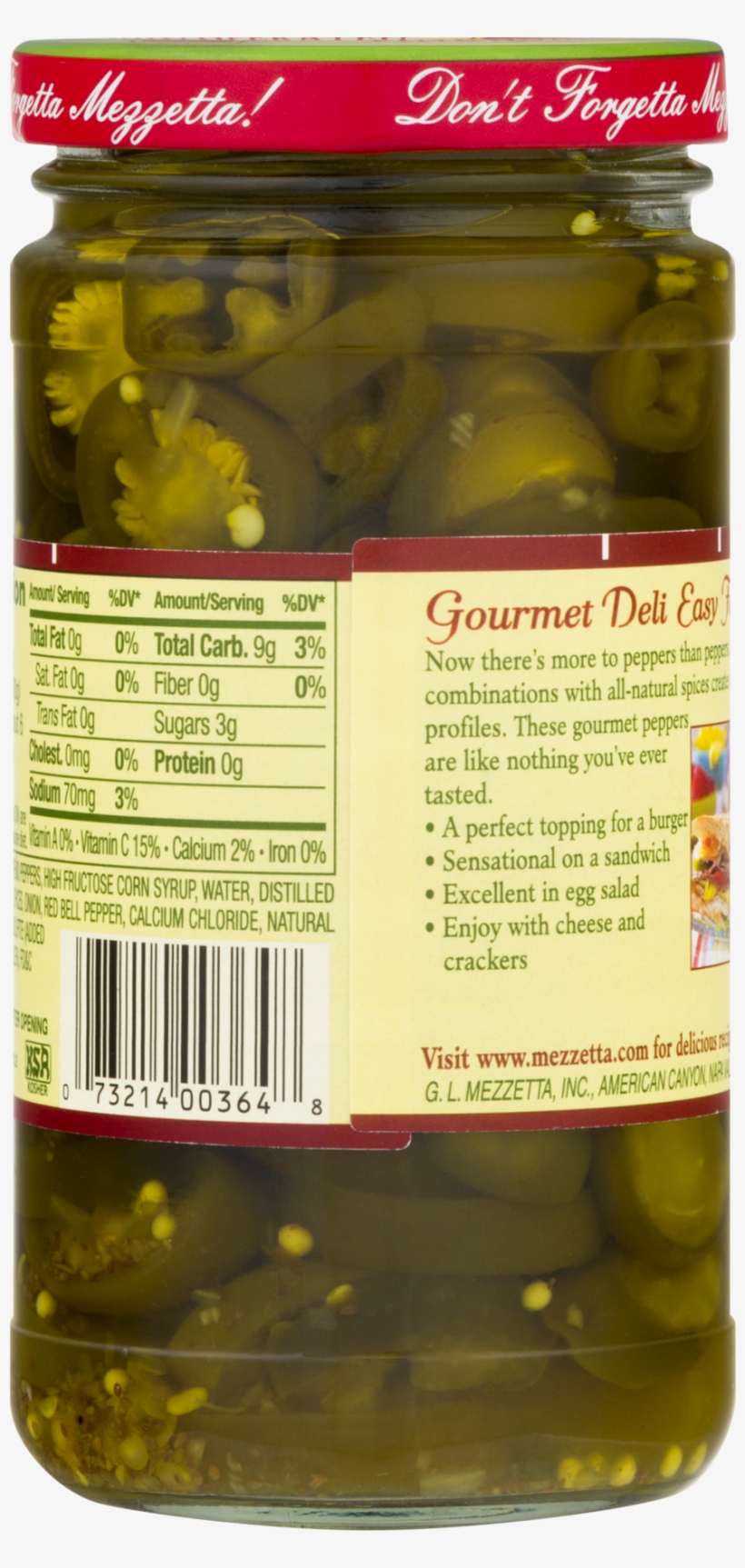 Mezzetta Gourmet Deli Sweet & Hot Jalapeã±o Pepper - Olive, transparent png #4901284