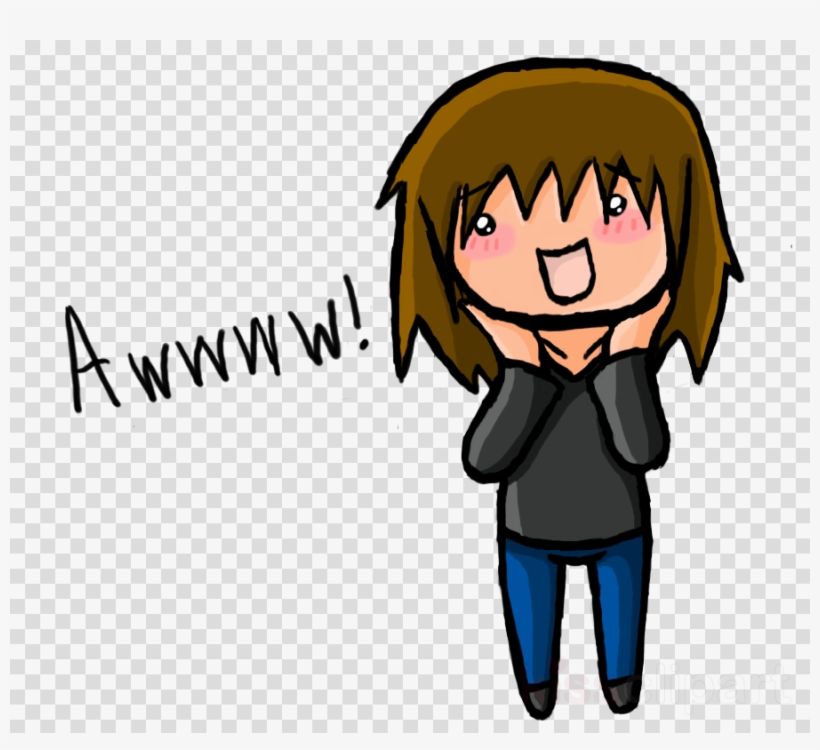 Awww Anime Clipart Internet Youtube - Cartoon, transparent png #4901334