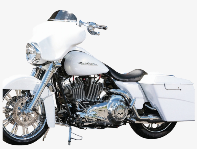 Harley Davidson White Motorcycle Bike Png Image, transparent png #4901406