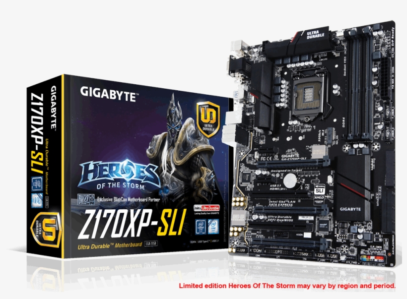 Ga Z170xp Sli - Gigabyte Ga Z170xp Sli, transparent png #4902190