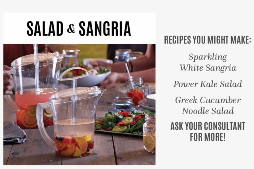Prev - Pampered Chef Salad And Sangria, transparent png #4902491