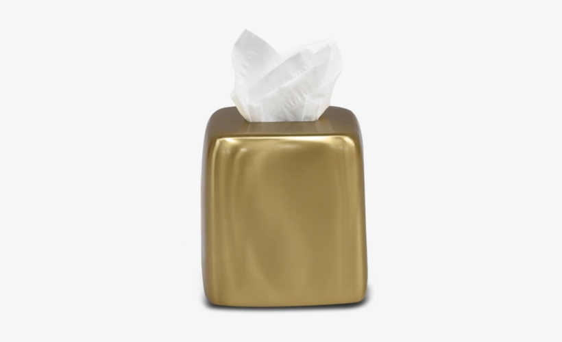 Brushed Brass Tissue Box - Box, transparent png #4903108