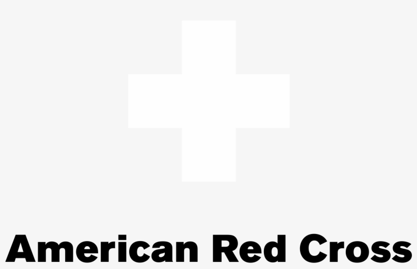 American Red Cross Logo Black And White - American Red Cross Gif, transparent png #4904002