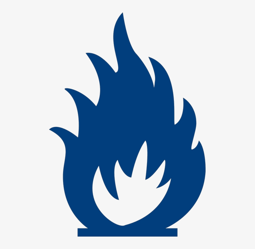 Flames Clipart Fire Blast - Flame Black And White Clipart, transparent png #4904327