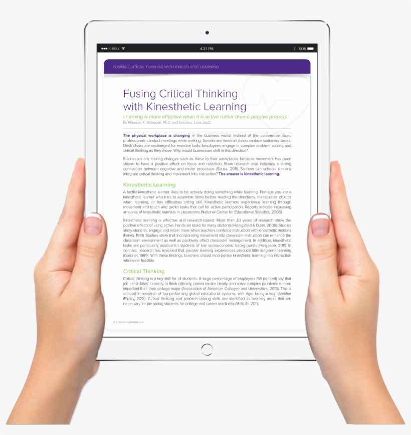 9 Traits Of Critical Thinking - E-book Readers, transparent png #4904843