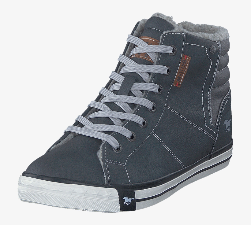 Mustang 5024602 Youth High Top Sneaker Graphite 53191-00 - High-top, transparent png #4905035