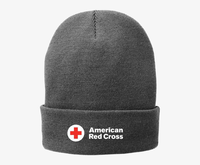 Fleece-lined Knit Cap - Red Cross, transparent png #4905394
