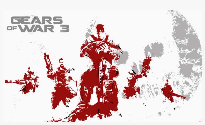 Gears Of War 3 Logo Png - Gears Of War Png, transparent png #4905455