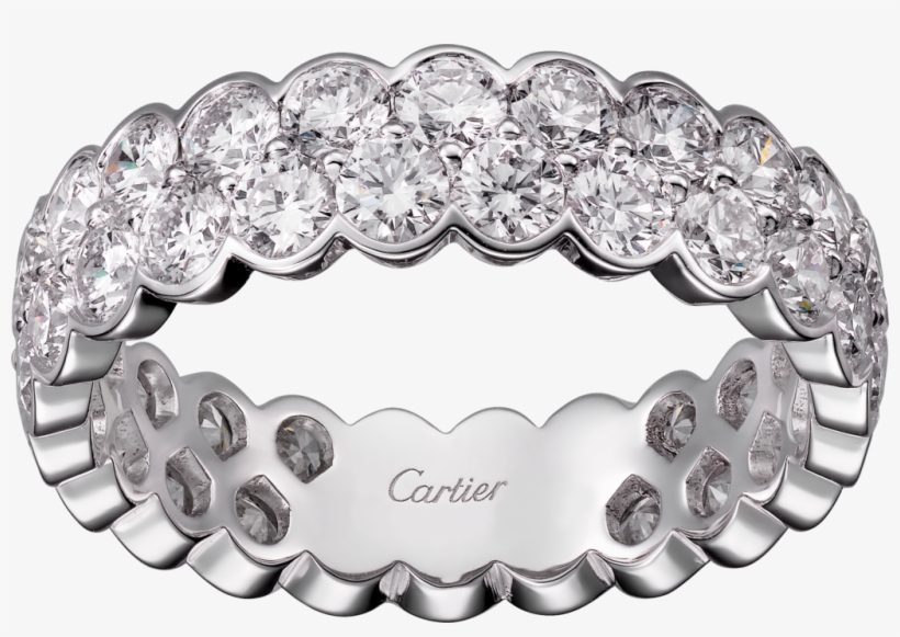 Broderie De Cartier Wedding Bandwhite Gold, Diamonds - Cartier Coup D Eclat, transparent png #4906693
