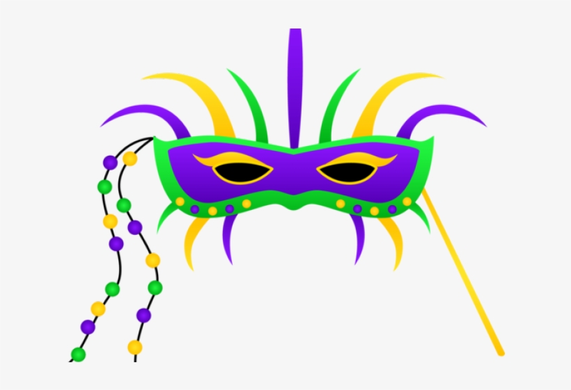 Masks Clipart Mardi Gra - Mardi Gras And Valentine's Day, transparent png #4907023