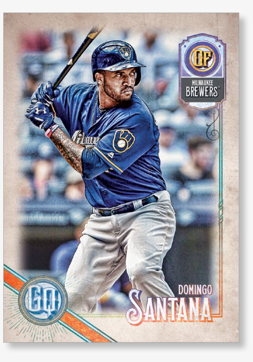 Domingo Santana Baseball Cards, transparent png #4907448
