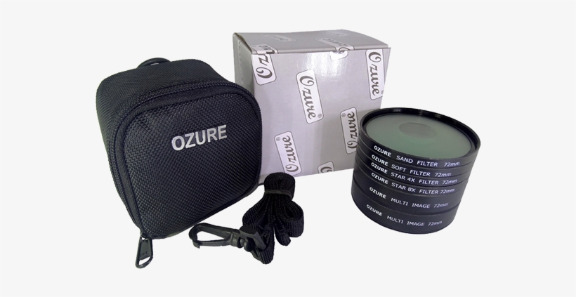 Ozure 6 Pcs Filter Kit 72mm Star Effects Filter - Camera Lens, transparent png #4907509