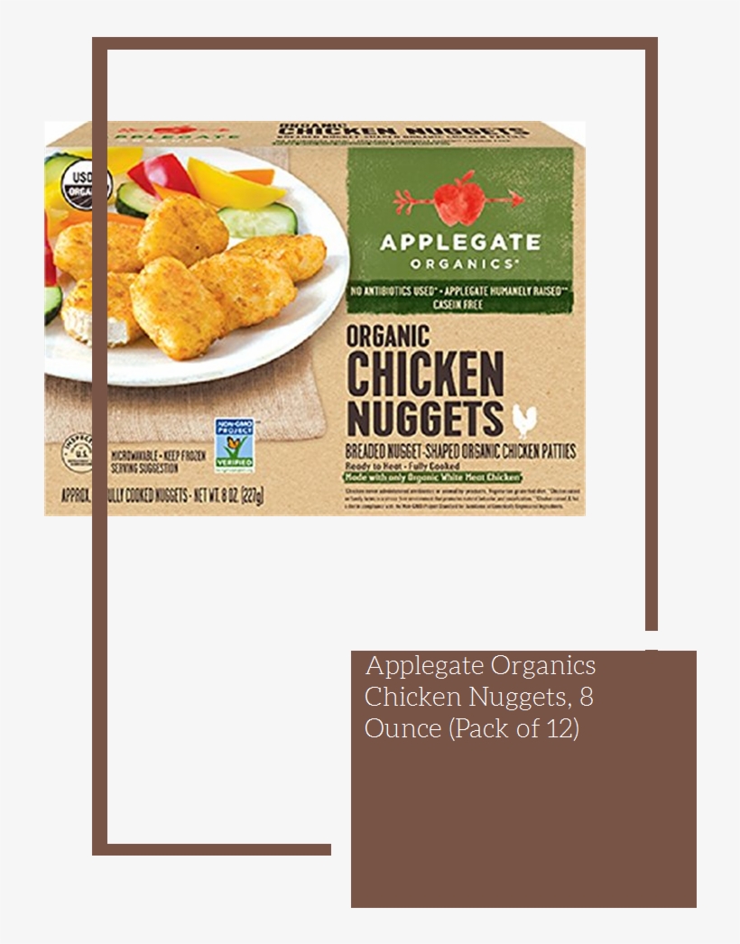 Applegate Organics Chicken Nuggets, 8 Ounce - Applegate Organics Chicken Nuggets, Organic - 8 Oz, transparent png #4909489