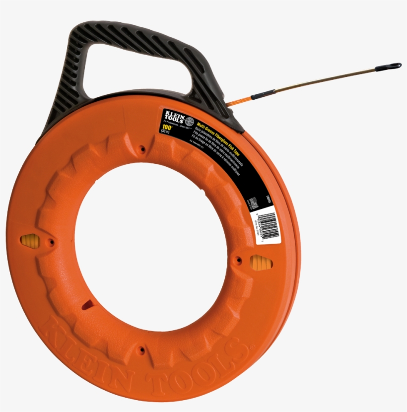 Downloads - Klein Tools 100' Multi-groove Non-conductive Fiberglass, transparent png #4909624
