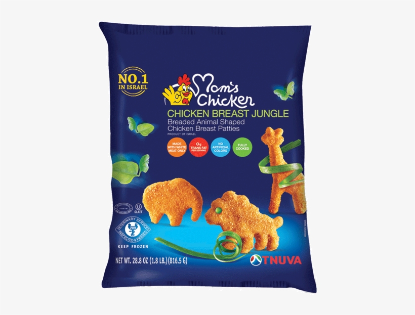 Chicken Breast Jungle Shapes - Moms Chicken Chicken Tenders, Sesame Breaded - 16 Oz, transparent png #4909810