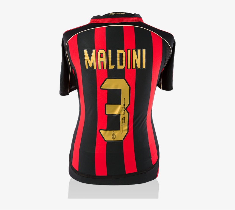 Paolo Maldini Signed Ac Milan 2006-07 Home Shirt - Ac Milan, transparent png #4909914