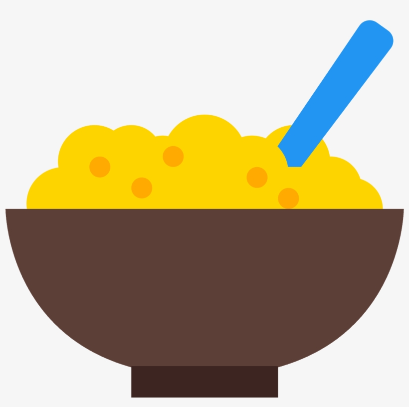 This Icon Is Has A Bowl With Porridge Inside Of It - Porridge, transparent png #4910936