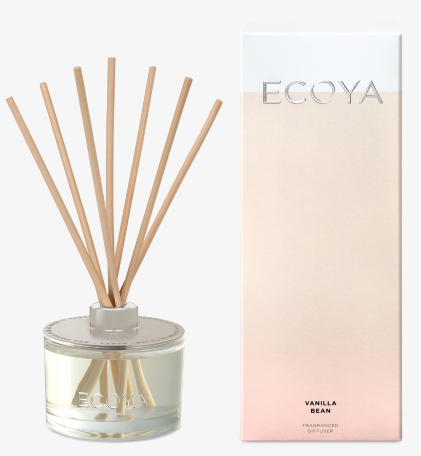 Vanilla Bean Fragranced Diffuser - Ecoya Reed Diffuser (spiced Ginger & Musk), transparent png #4911039