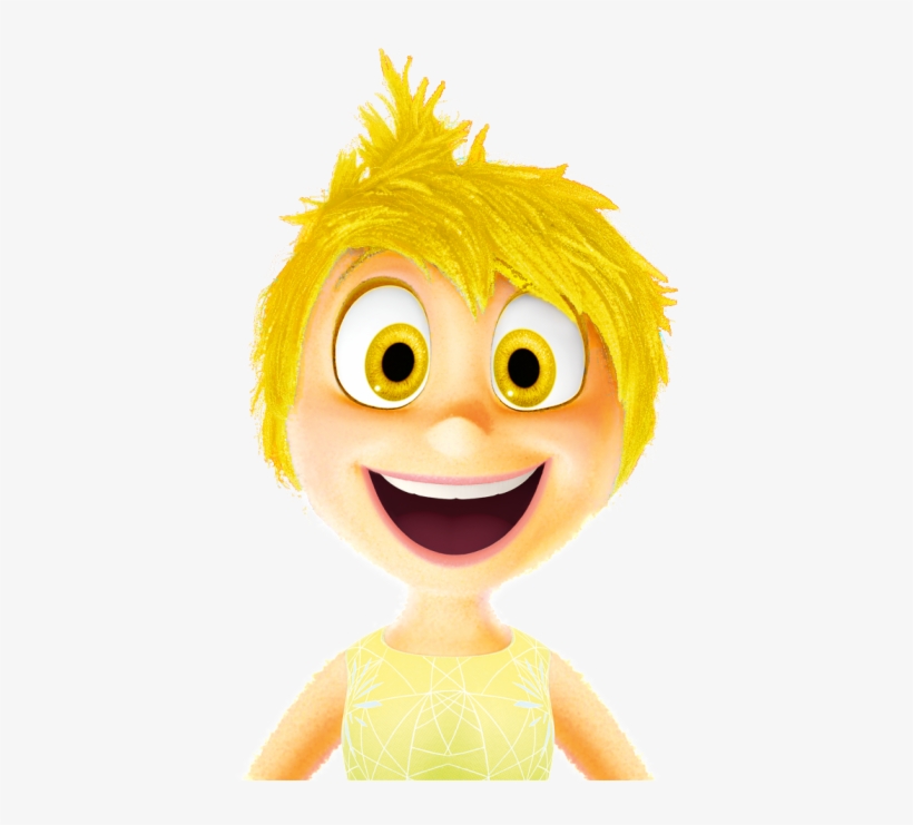 Banner Black And White Anger Clipart Character Pixar - Inside Out Joy Yellow Hair, transparent png #4911102