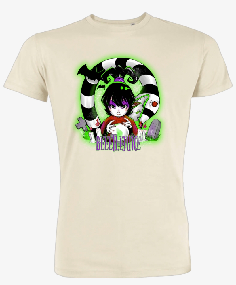 Psychodelicia Beetlejuice T Shirt Stanley T Shirt Beige - Beetlejuice Kid Shirts, transparent png #4912126