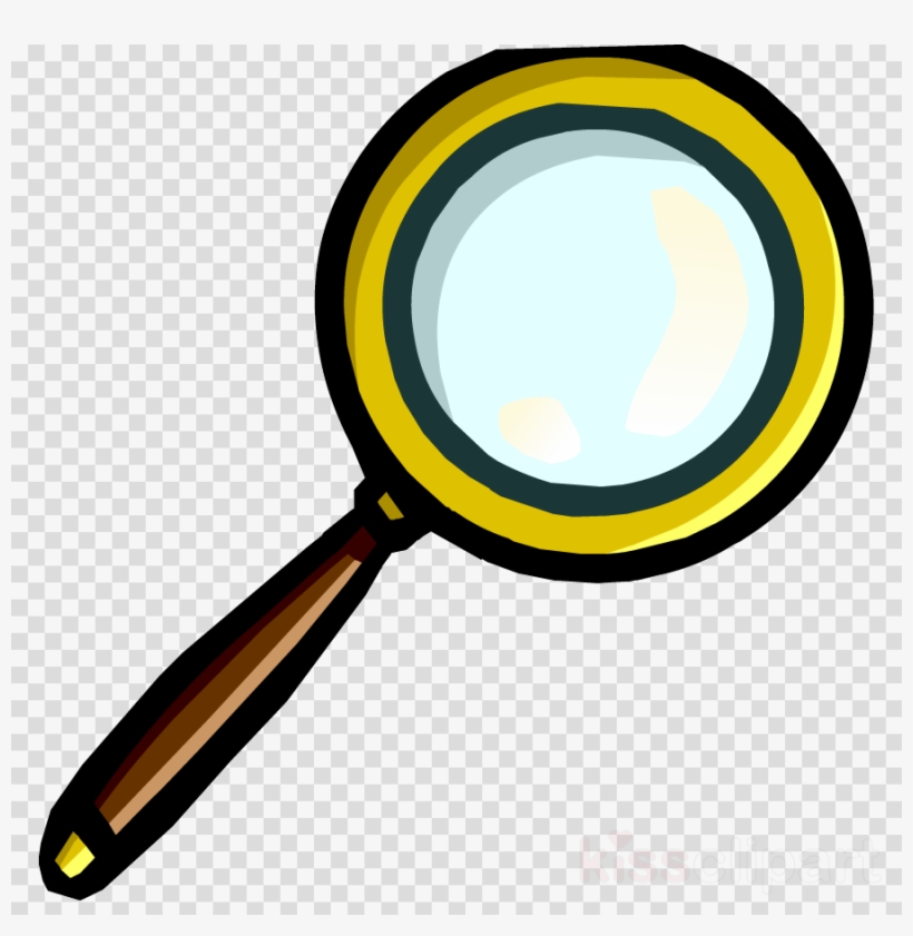 Club Penguin Magnifying Glass Clipart Magnifying Glass - Vinyl Vector No Background, transparent png #4914488