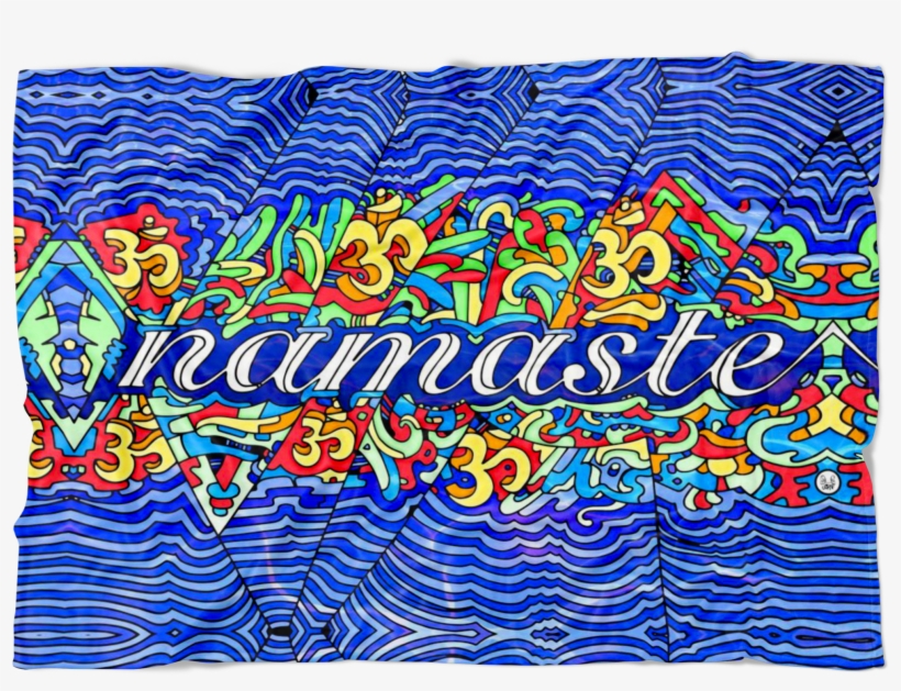 Namaste 001 Fleece Blanket, transparent png #4915054