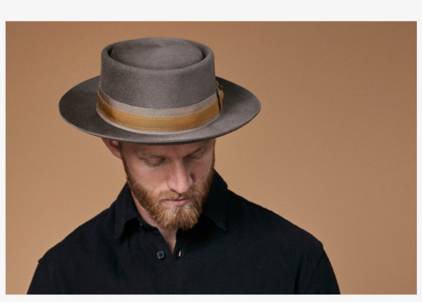 French Grey Porkpie Mens Styling - Goorin Bros., transparent png #4915802