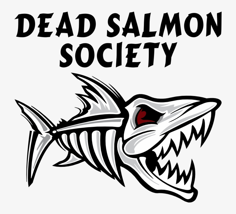 Dead Salmon Society T-shirt - Fish Skeleton, transparent png #4916662