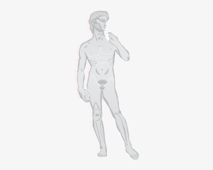 Michaelangelo-david - 3d Print Michelangelo David, transparent png #4917152