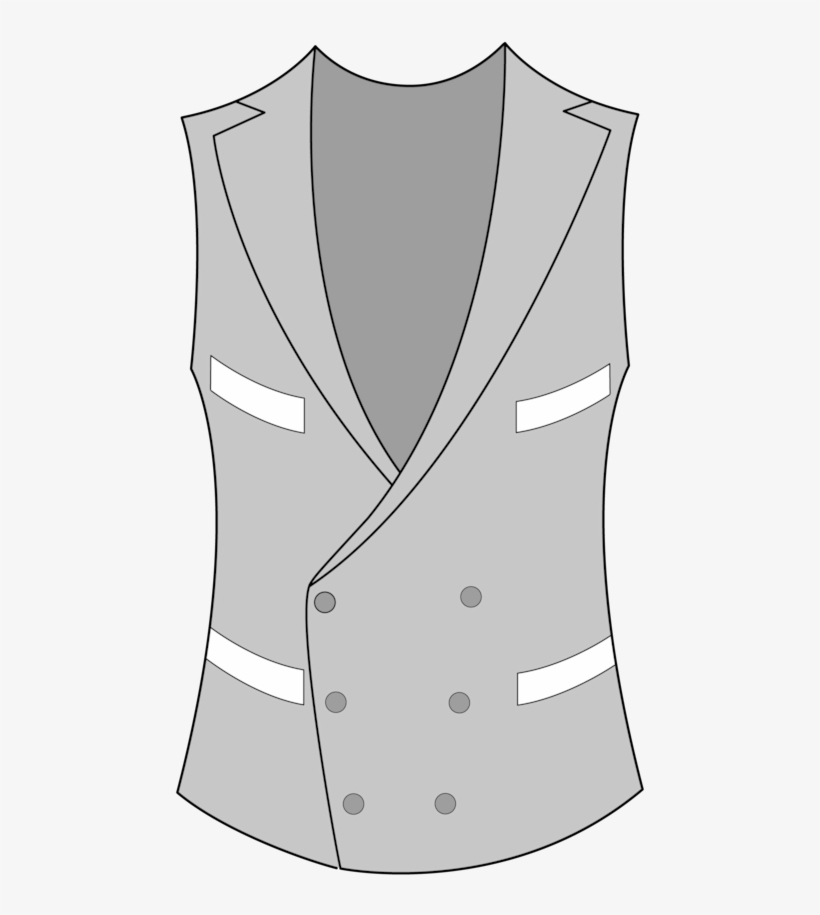 Double-breasted Four Pockets - Double-breasted, transparent png #4918236