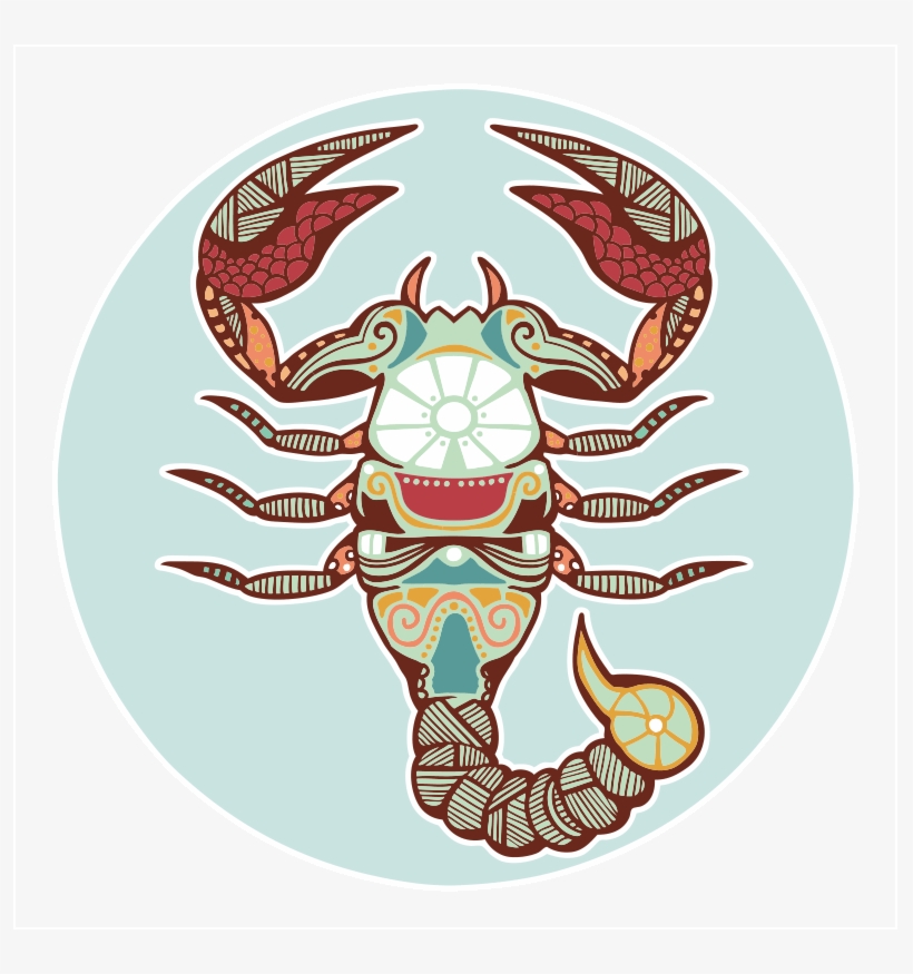 Zoomdetails - Art Print: Krasstin's Zodiac Signs - Scorpio, 30x30in., transparent png #4918825