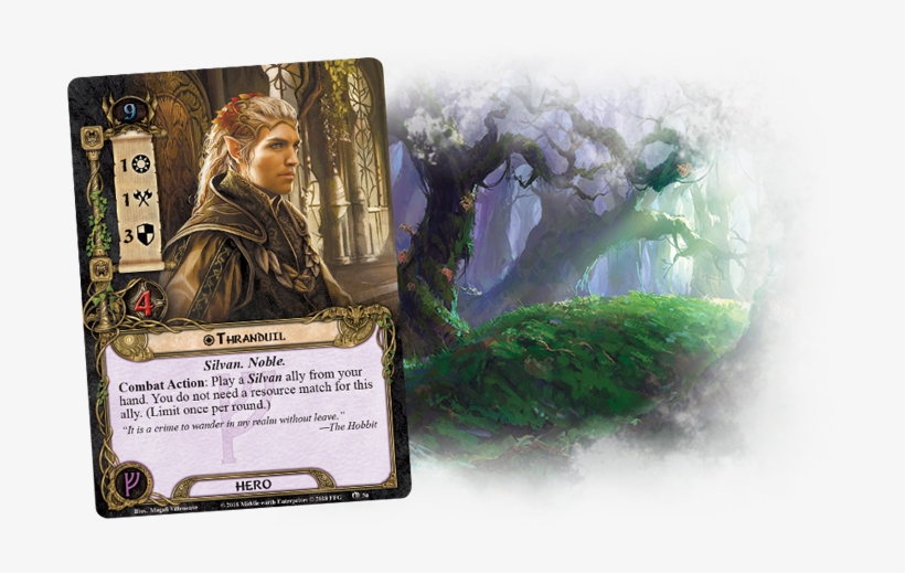 Thranduil Is Also Afforded More Power Than Your Average - Lord Of The Rings Lcg: Race Across Harad, transparent png #4919209