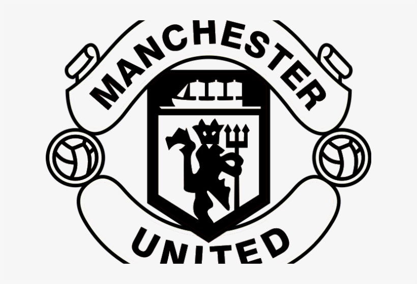Manchester United Logo Clipart - Manchester United Black Logo Png, transparent png #4919999
