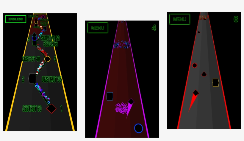 Neon Stage An Endless Runner With Fancy Neon Light - Diagram, transparent png #4920877