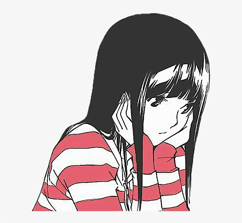 Aesthetic Aesthetictumblr Sad Animefreetoedit Aesthetic Sad Anime Girl Free Transparent Png Download Pngkey