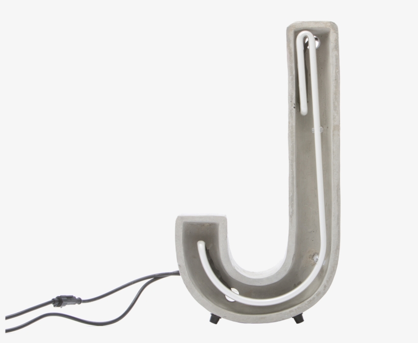 Alphacrete, Concrete Neon Light J-0 - Seletti Alphacrete, transparent png #4921603