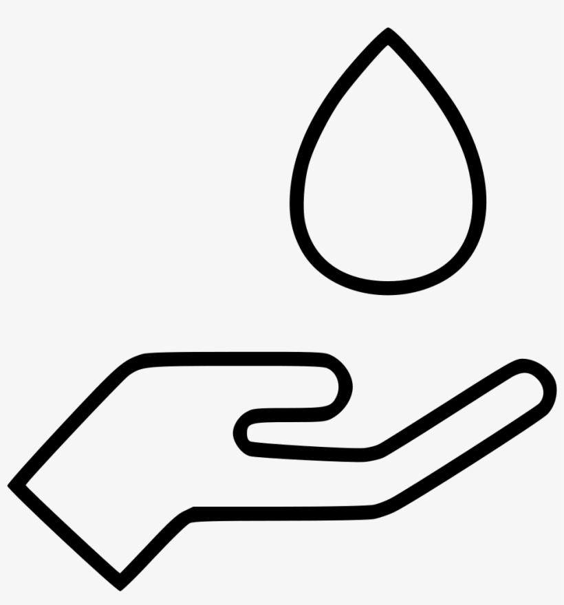 Hand Holding Water Comments - Icon, transparent png #4922317