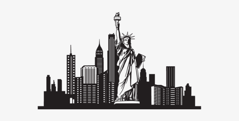 Ciudad De New York Silueta, transparent png #4922456