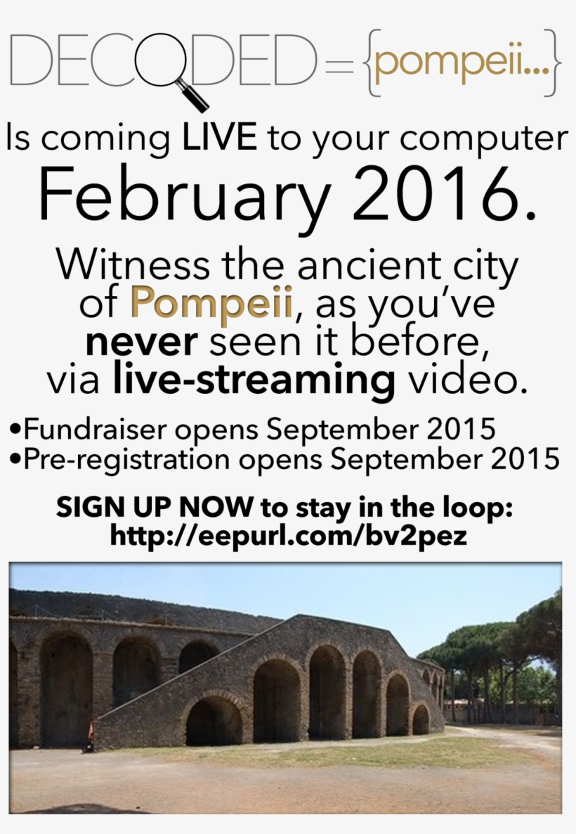 Subscribe Now To Get The Details And The Pre-registration - Amphitheatre Of Pompeii, transparent png #4922795
