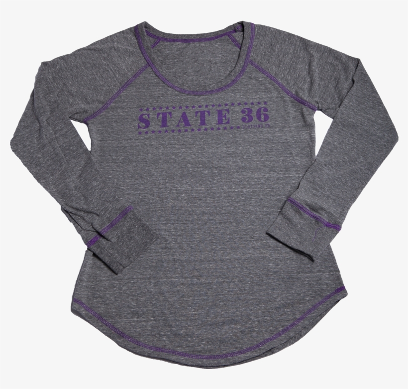 Women's Tri-blend Long Sleeve Tee - Sweater, transparent png #4923241