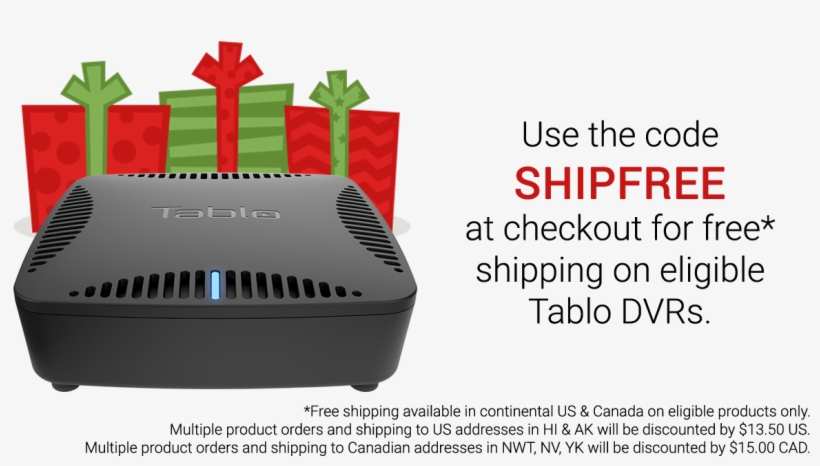 Free Shipping Using Coupon Code Shipfree - Tablo Dvr 2-tuner - Wi-fi - 64 Gb - Black, transparent png #4924370