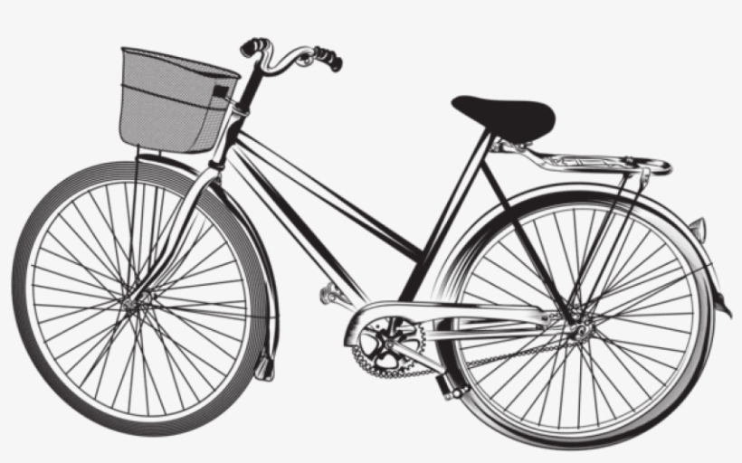 Bicycle Silhouette Png - Hybrid Bicycle, transparent png #4925151