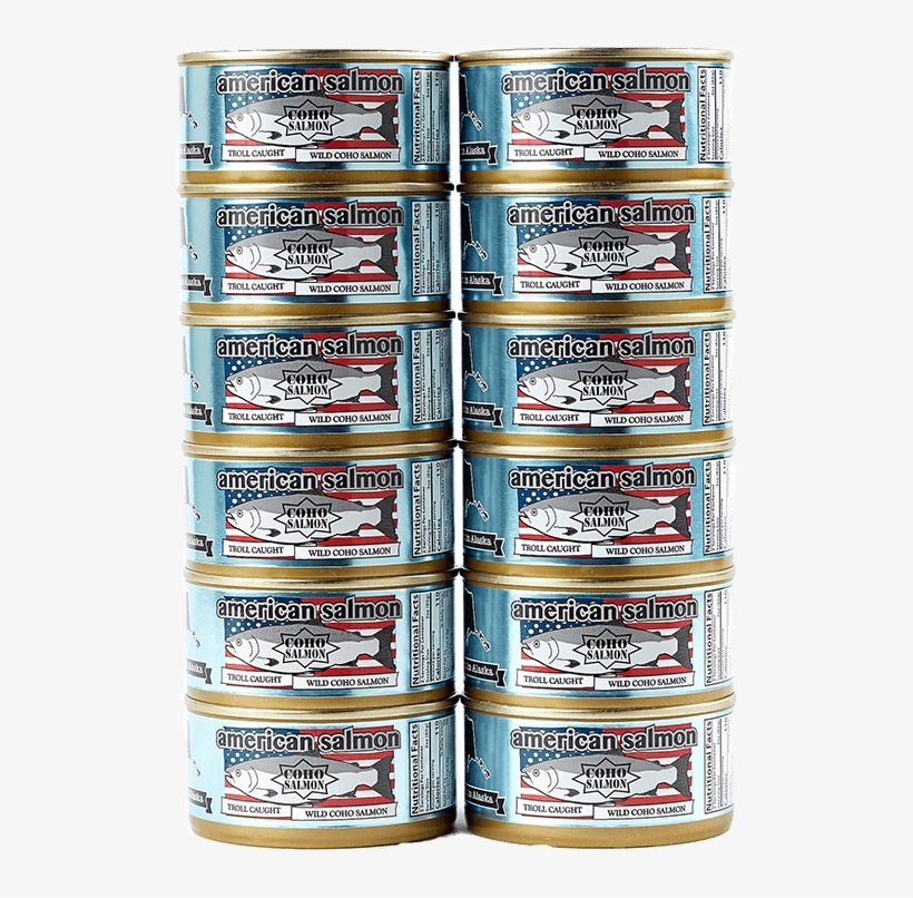 American Salmon Coho 6oz Pack Free Shipping - Caffeinated Drink, transparent png #4925554