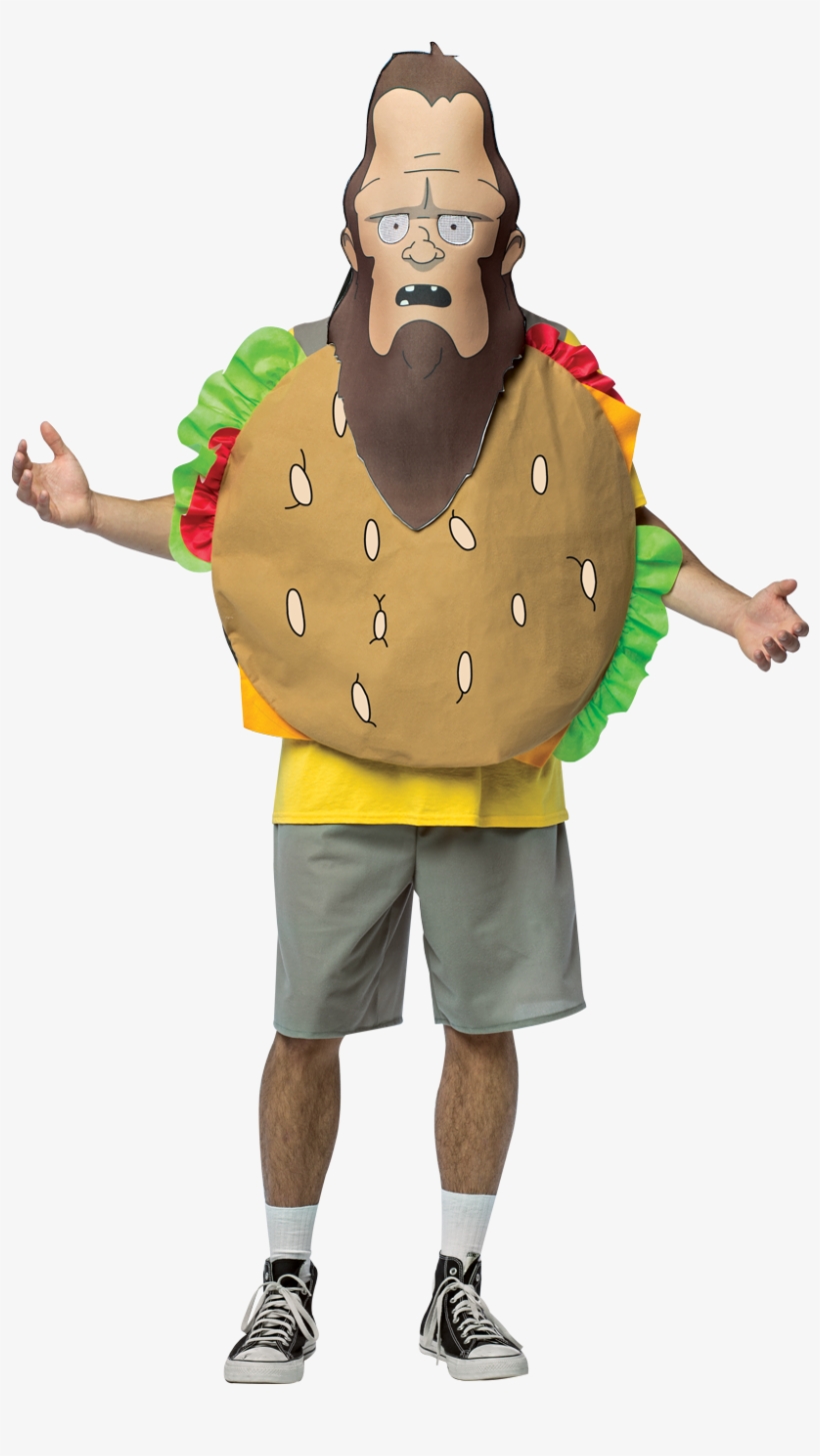Official Licensed Bobs Burgers Beefsquatch Costume - Eugene Bob's Burger Costume, transparent png #4925948