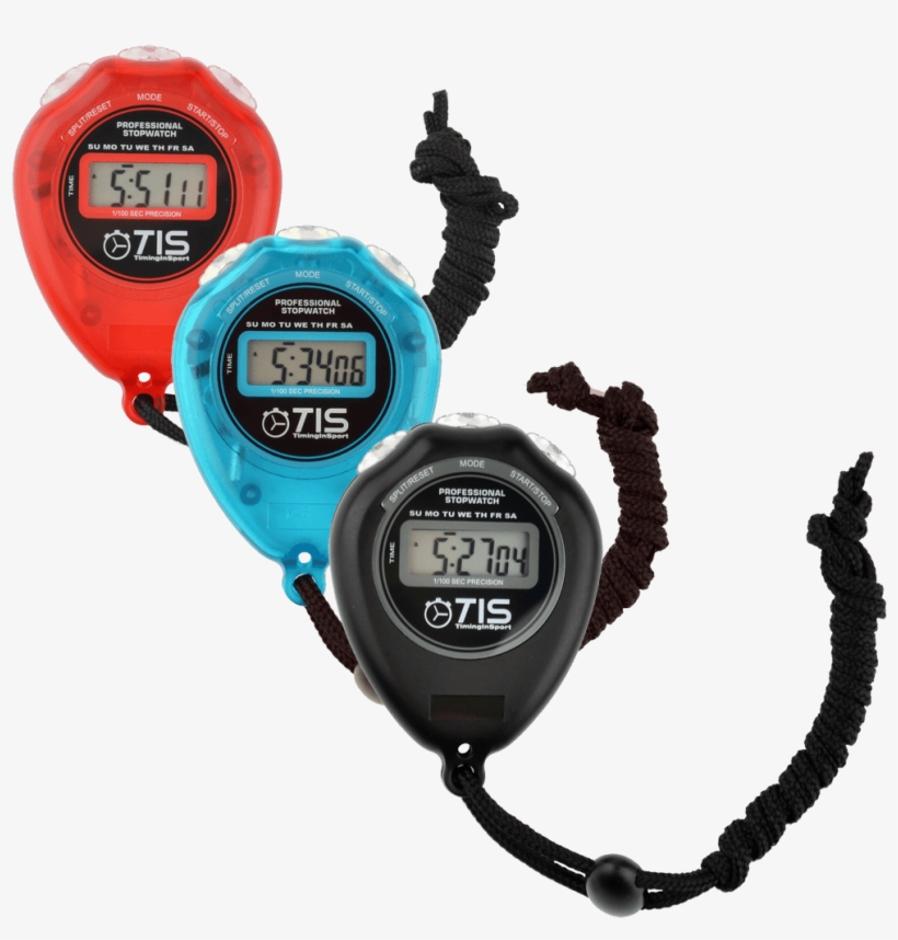 Timing In Sport Pro 018 Stopwatch - Black, transparent png #4926267