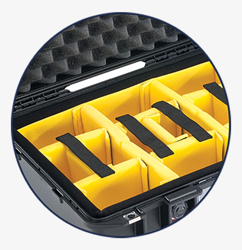 Pelican Air Case With Padded Dividers - Pelican 1557 Air Case (black, Padded Dividers) 015570-0040-110, transparent png #4926494