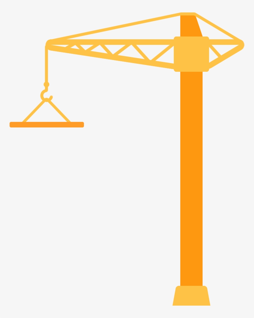Construction Clipart Crane - Building Crane Clipart Png, transparent png #4926802