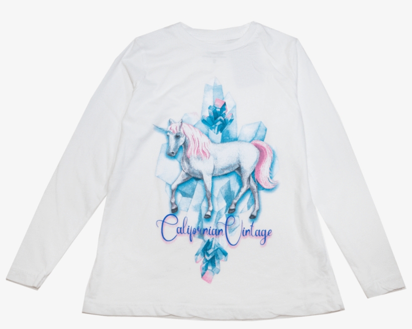 Unicorn Icicles Long Sleeve Henley Tshirt - Long-sleeved T-shirt, transparent png #4927067