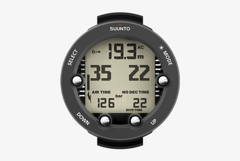 Ss021647000 Suunto Vyper Novo Graphite Front Divetime - Suunto Vyper Novo Dive Computer - Graphite, transparent png #4927155